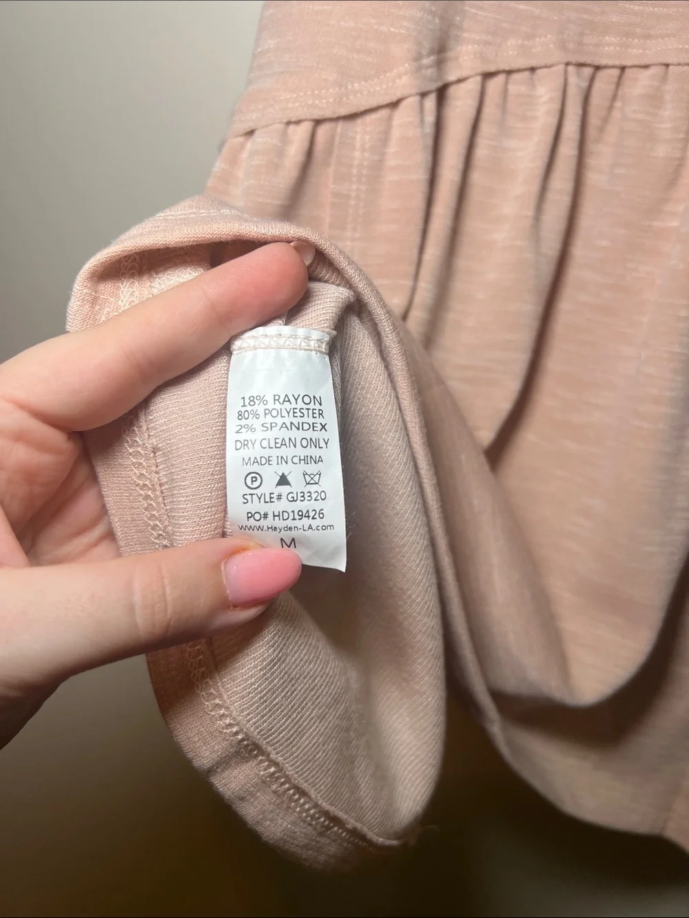 Hayden Girls Babydoll Dress in Dusty Rose